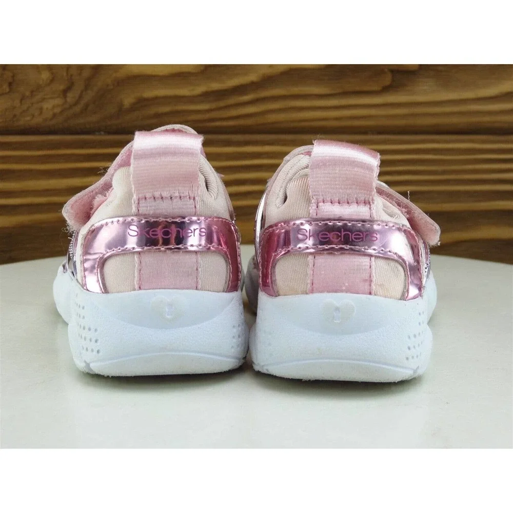 SKECHERS Sz 5 Toddler Shoes‎ Girls Sneaker Pink Synthetic Medium